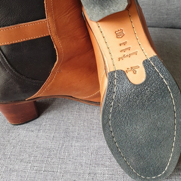 Tan Leather Ankle Boots size 9 - Picture 5 of 5